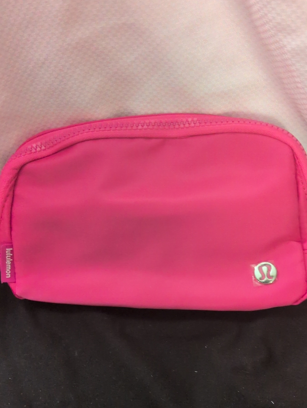 lululemon athletica Hot Pink Belt Bag with Silver Logo